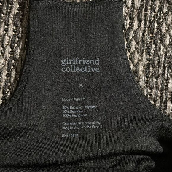 Girlfriend collective Black Willa Strappy Tank - Picture 6 of 7